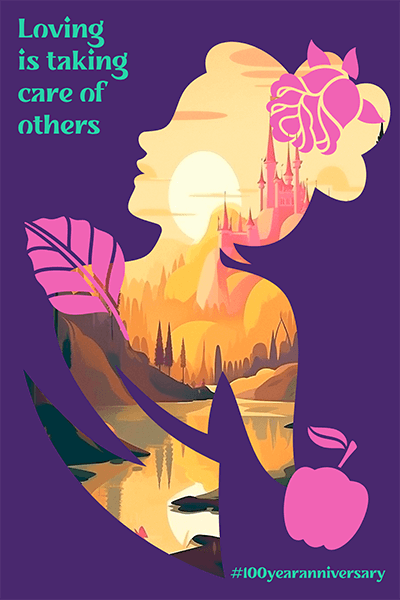 Modèle d'affiche comportant une citation de film classique inspirée de Disney