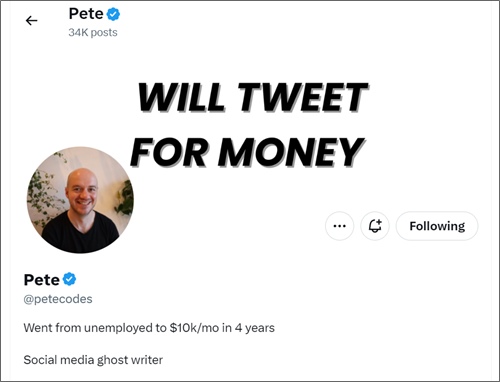 layanan menulis twitter