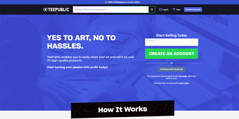 TeePublic deschide un cont pentru designeri