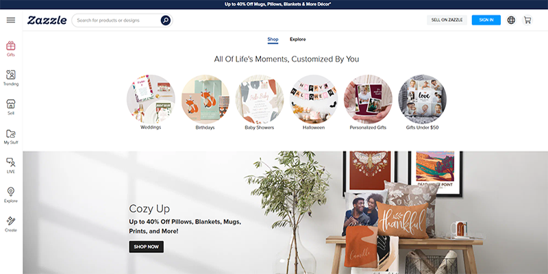 Pagina principală imprimată