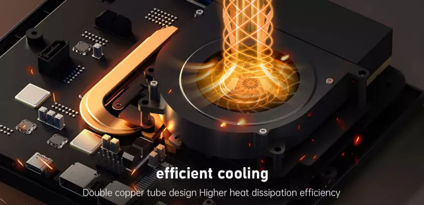 Técnica de colagem de Mini PC ACEMAGIC AD15.