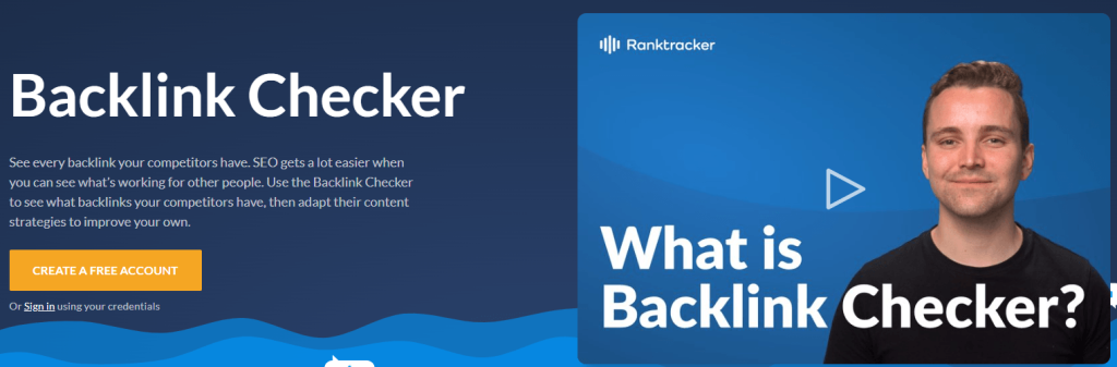 مدقق الروابط الخلفية لمجموعة أدوات Ranktracker