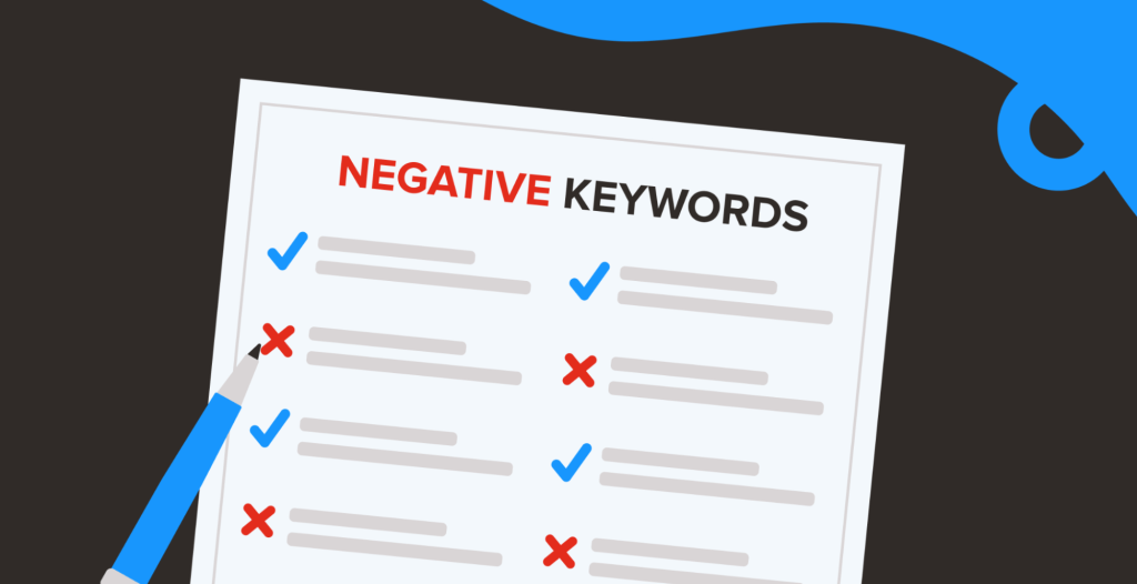 了解否定關鍵字圖像