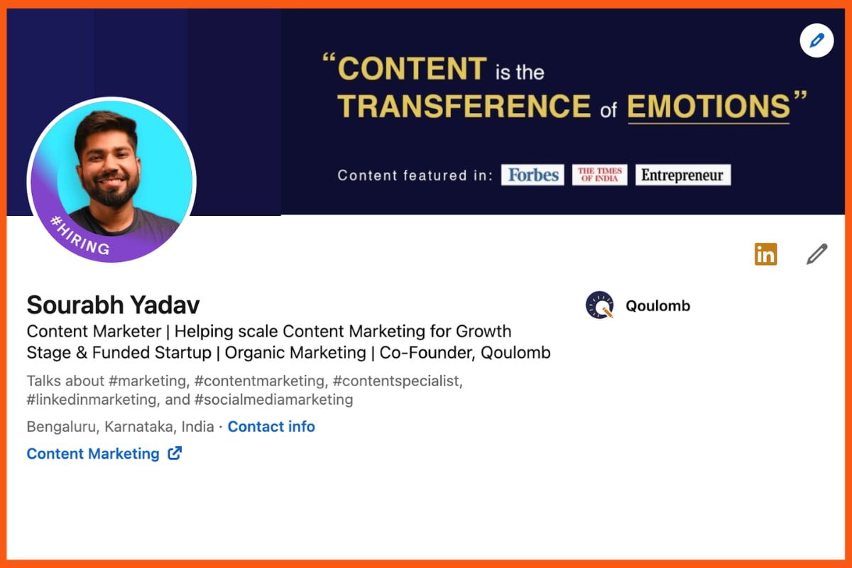 Optimizați biografia LinkedIn