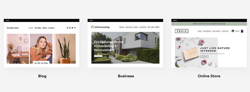 قوالب موقع WIX