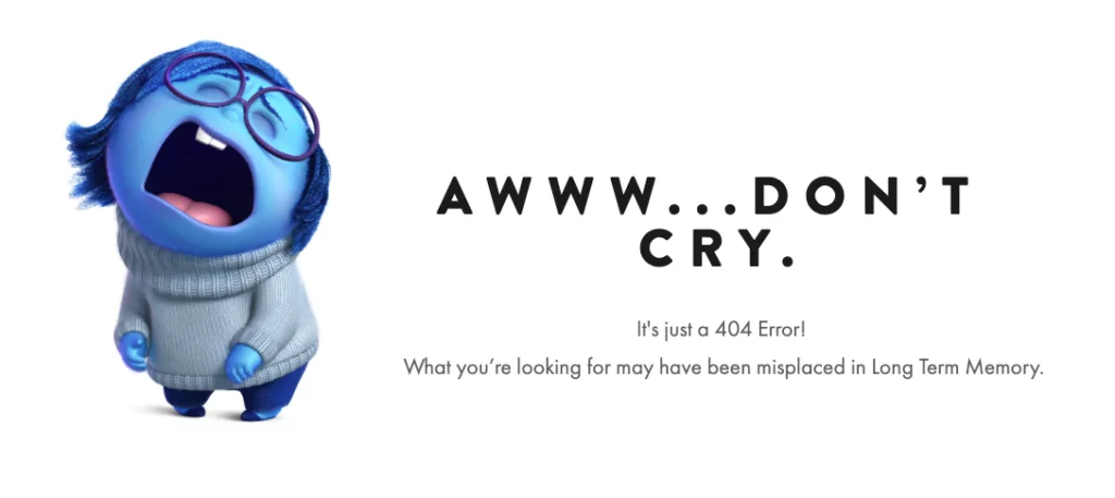 صورة لشاشة خطأ سيو Disney 404 مخصصة