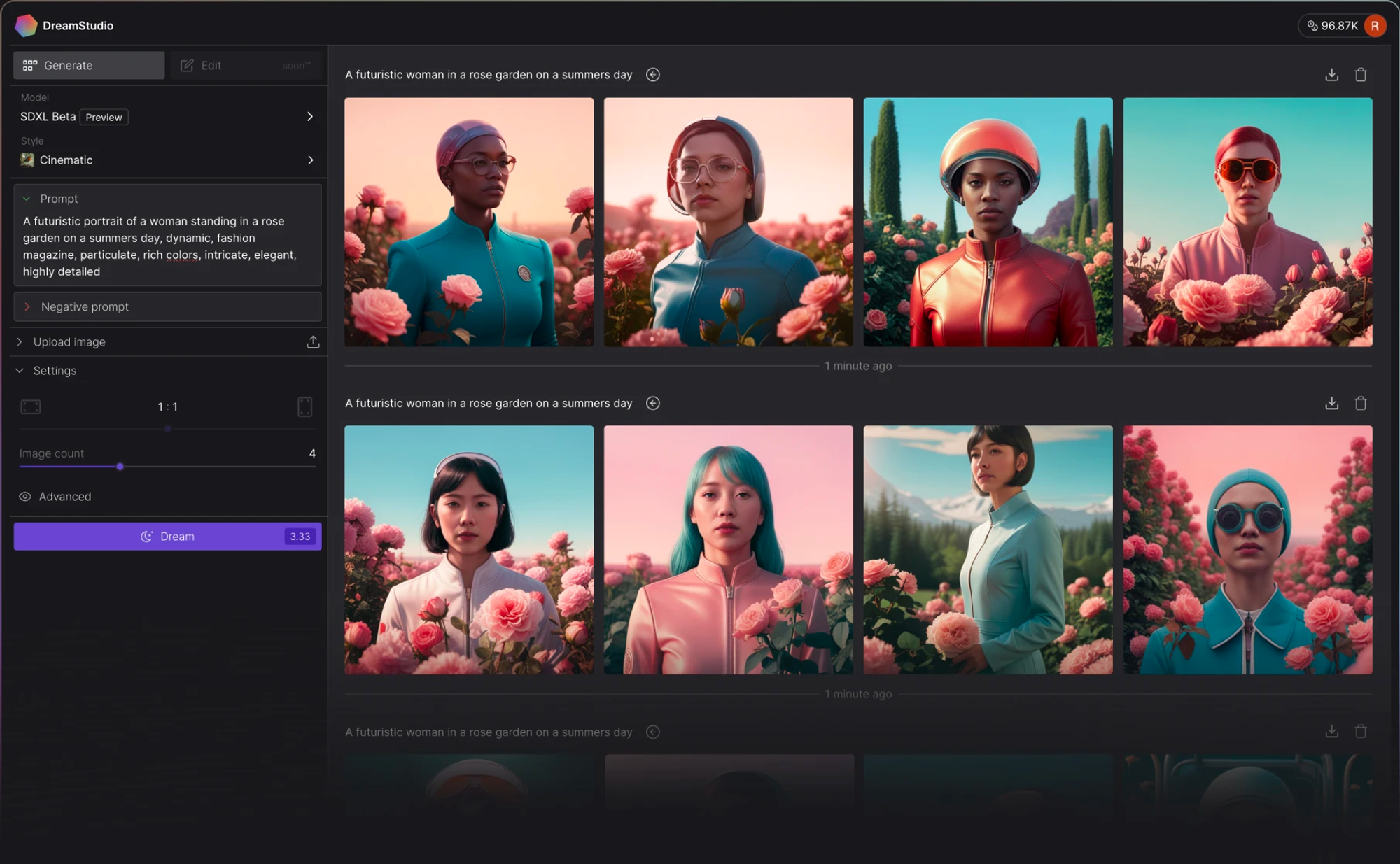 DreamStudio - Générateurs d'images IA