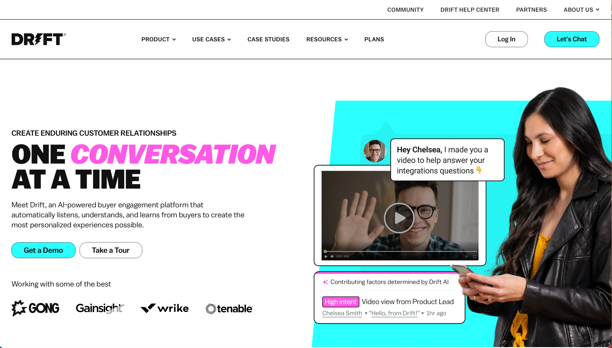 Drift – Meilleur chatbot IA