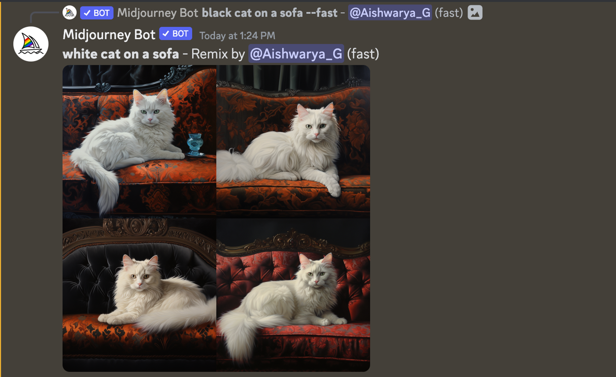 wyniki remiksu - jak korzystać z pliku midjourney