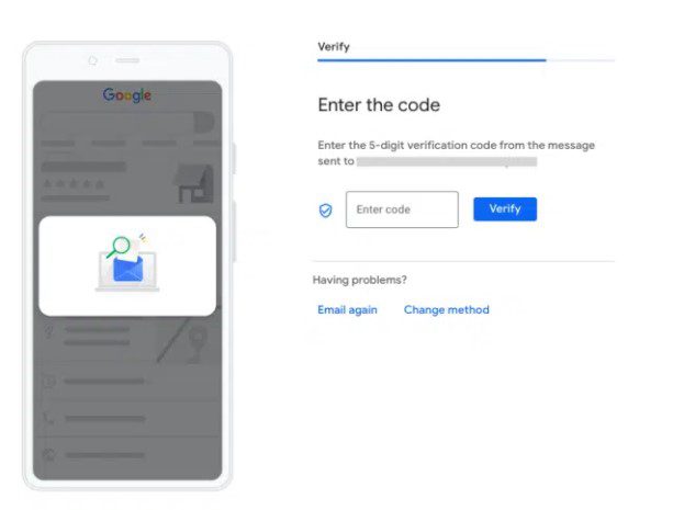 Página de verificación de GBP Manager