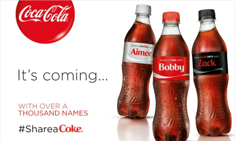 Coca-Colas #ShareACoke UGC-Kampagne