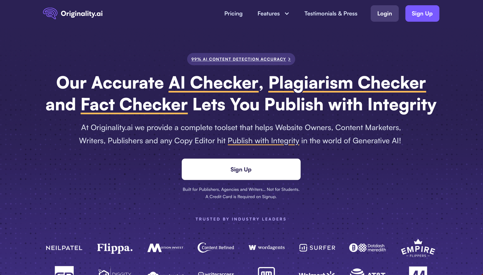 Originality.ai - Meilleur détecteur d'IA