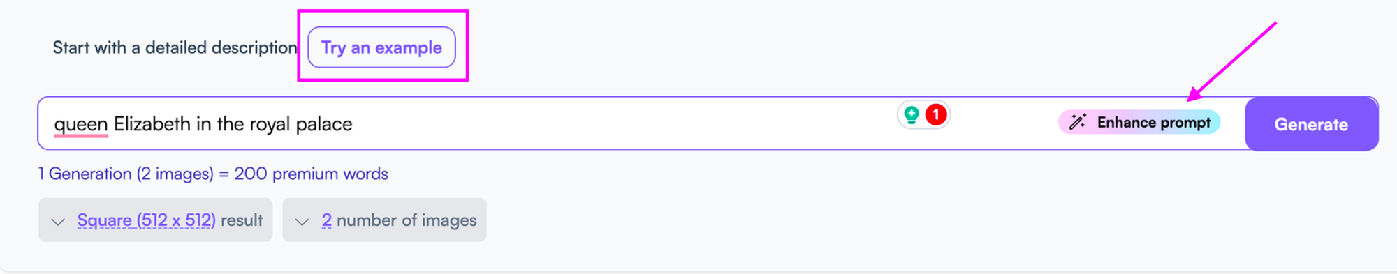 Cara menggunakan generator ai art - langkah 3 - generator ai art