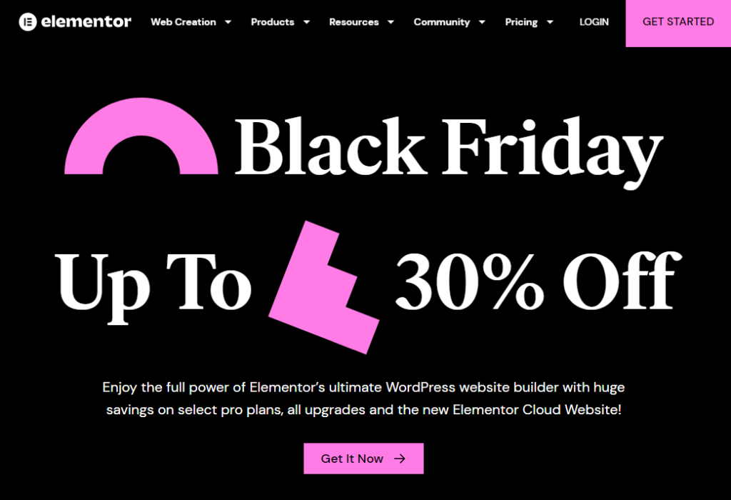 Oferta Elementor Black Friday 2023: 30% de desconto + $ 159 para 25 sites 3 elementor-blackf-riday-deal