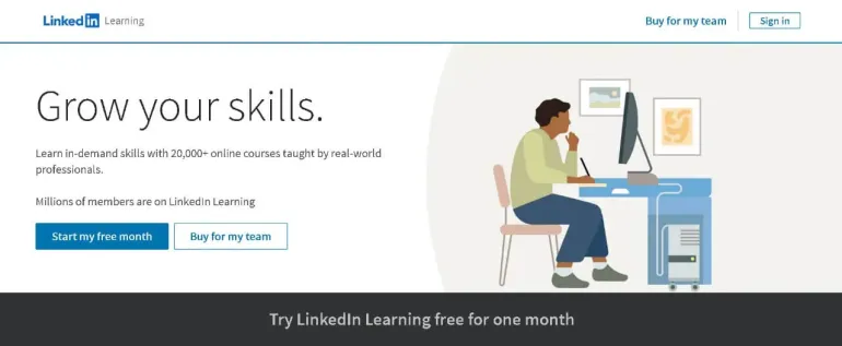 LinkedIn Learning es la mejor aplicación para cursos online con certificado gratuito