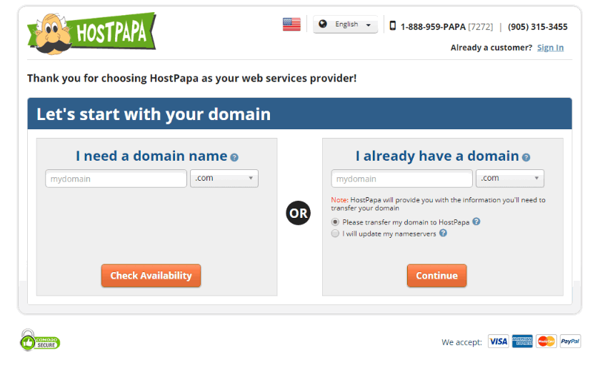 Offre HostPapa Black Friday 2023 - 90 % de réduction + un domaine 5 gratuit need domain name