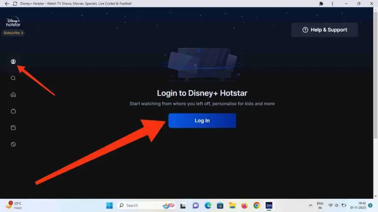 Disney+ Hotstar をダウンロードするには、Disney+ Hotstar にログインしてください。