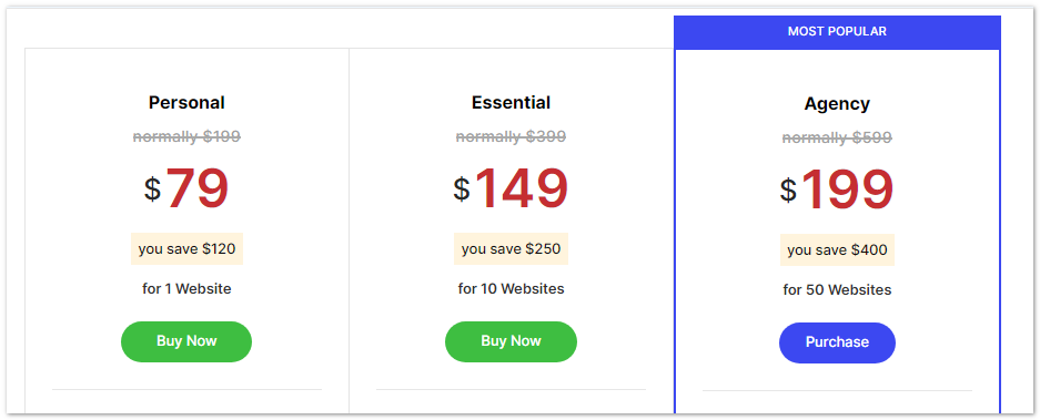 rocky themes pricing