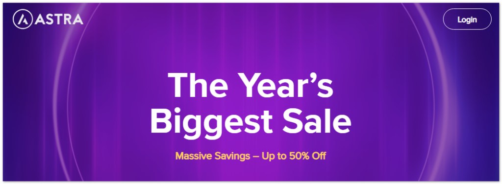 Astra Theme Black Friday 2023: 50% 할인 받기 3 astra theme black friday