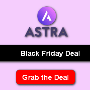 Astra Theme Black Friday 2023: 50% 할인 받기 1 Astra black friday
