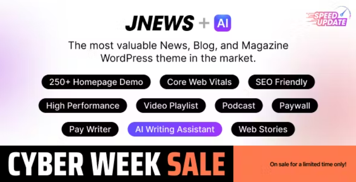 jnews theme cyber mnday sale