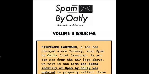 Capture d'écran Oatly-Spam