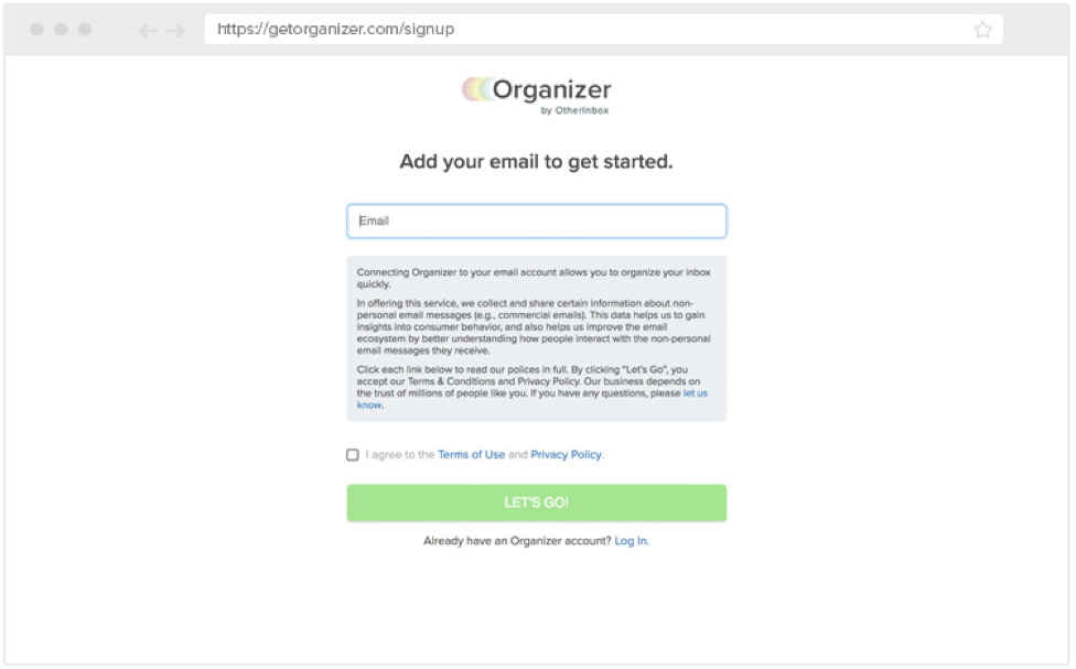 Die Organizer-E-Mail-App von Return Path