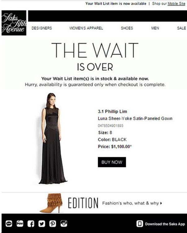 サックスメールの例